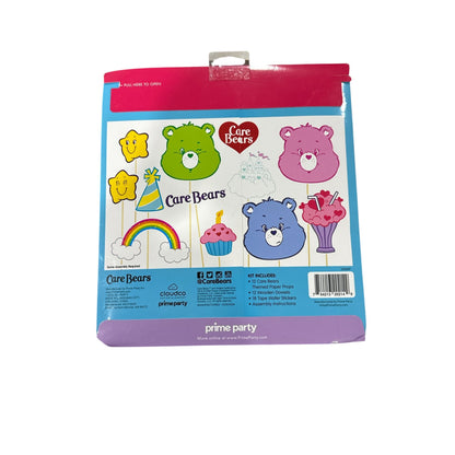 Care Bears Photo Props Set With 12 Themed Paper Props, Wooden Dowels & Tape For Parties & Events By Prime Party