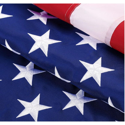 4x6 Embroidered USA Flag Heavy Duty Outdoor Nylon American Flag