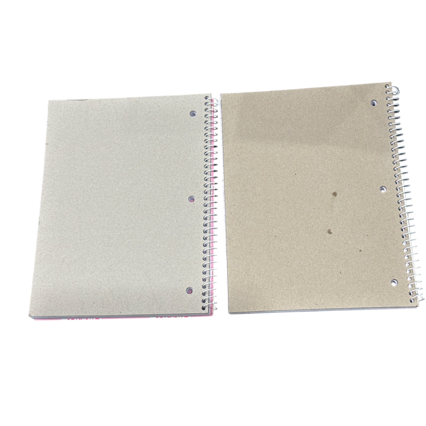 Barbie X Yoobi 1 Subject Spiral Notebooks Pink Glitter Design (2-PACK)