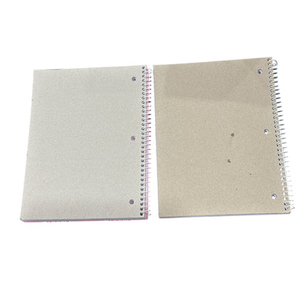 Barbie X Yoobi 1 Subject Spiral Notebooks Pink Glitter Design (2-PACK)