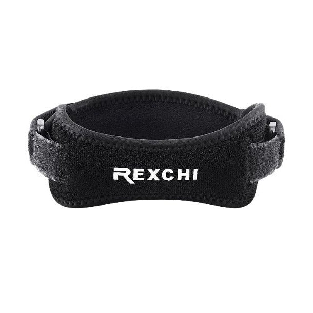 Rexchi Black Patella Tendon Knee Strap 2 - Pack, Knee Pain Relief Support Brace