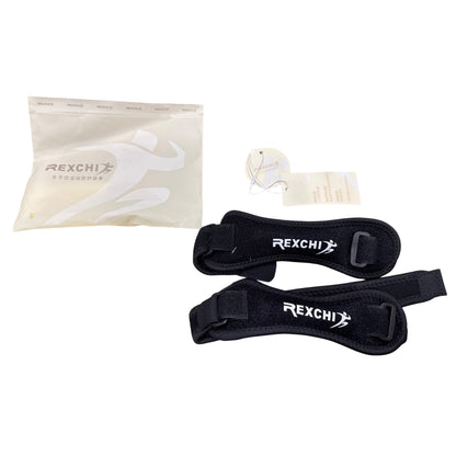 Rexchi Black Patella Tendon Knee Strap 2 - Pack, Knee Pain Relief Support Brace