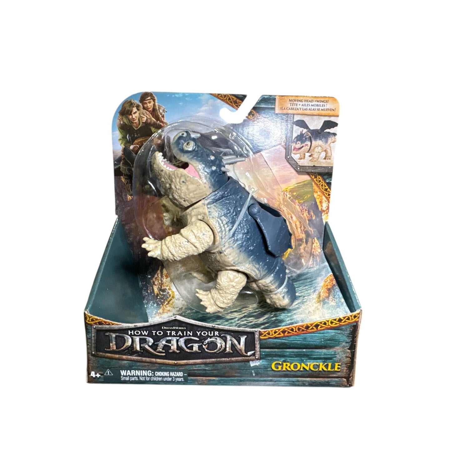 How To Train Your Dragon Gronckle Action Figure With Moving Head & Wings