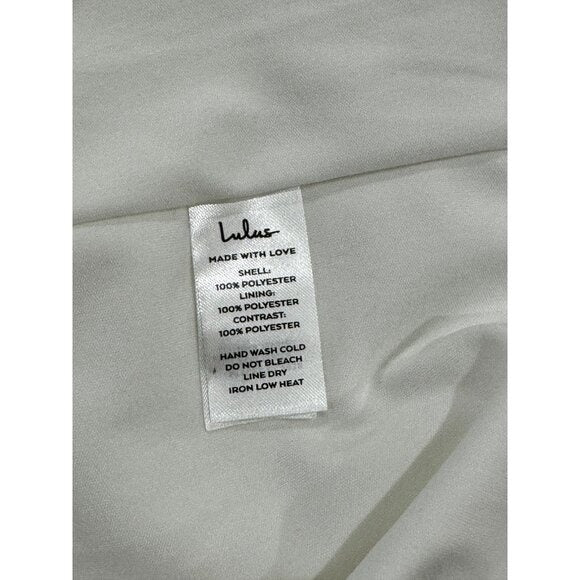 LULUS Women's White Spring23 Lace Dress SMALL