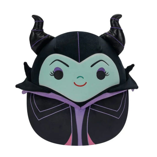 Disney Squishmallows Maleficent 8" Plush Toy - Soft Black & Purple Villain Themed Collectible
