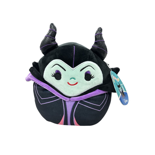 Disney Squishmallows Maleficent 8" Plush Toy - Soft Black & Purple Villain Themed Collectible