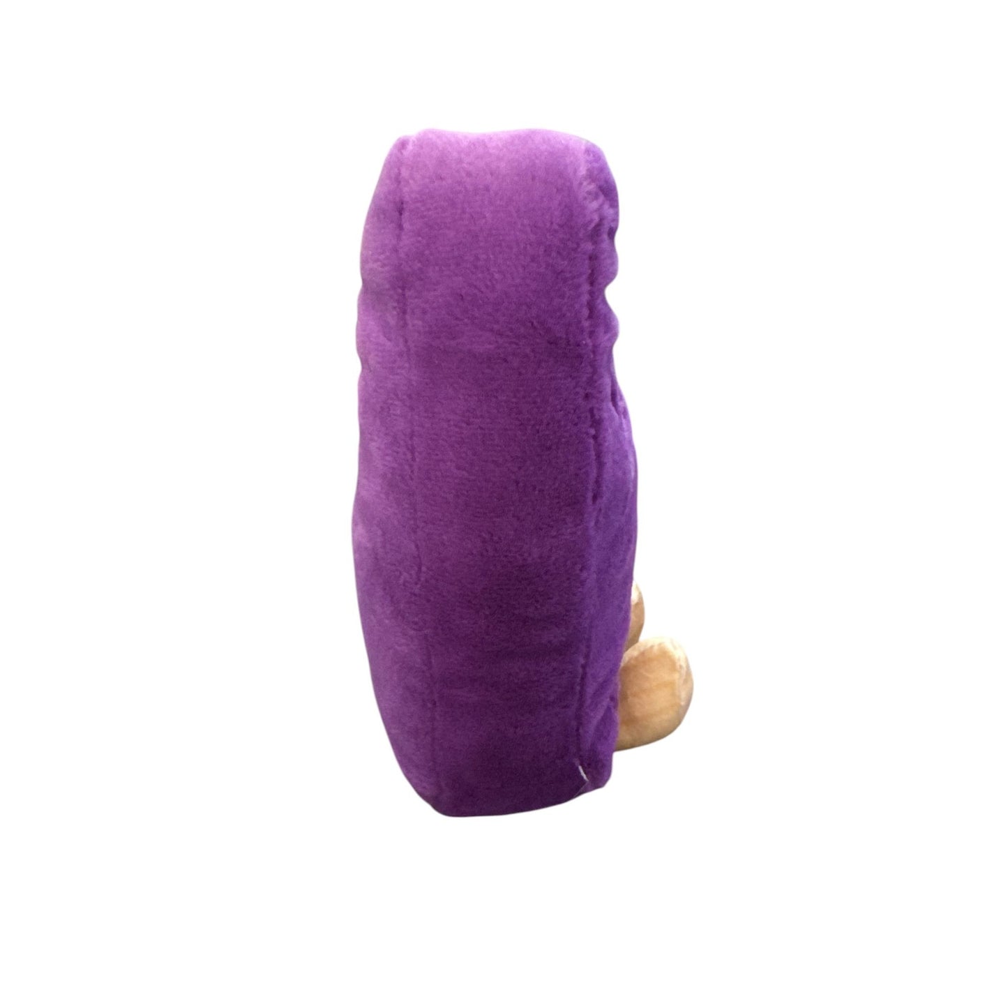Giggle Scope Plush Purple Smiling Characters With Wooden Feet 8" Soft Toy