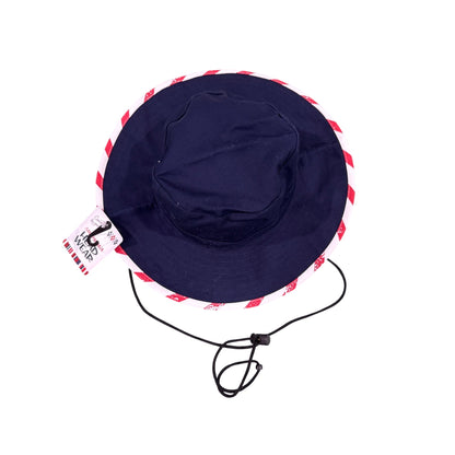 Wemco Reversible Americana Boonie Hat With Stars & Stripes Pattern Adjustable Chin Strap One Size