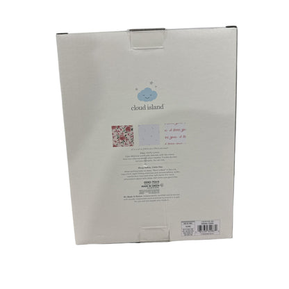 Cloud Island 3-Pack 100% Cotton Muslin Baby Blankets, Floral & Love You Prints, 47x47 Inches