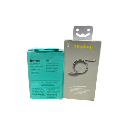Heyday USB-C Fast Charging Cable 3 Ft & Logitech M196 Wireless Mouse Bluetooth 12-Month Battery Life