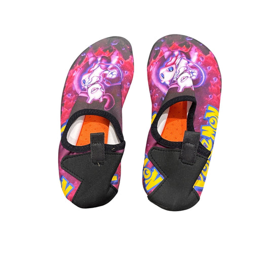 Pokemon Mew & Mewtwo Graphic Water Shoes Surf & Swim Aqua Socks Size 36/37