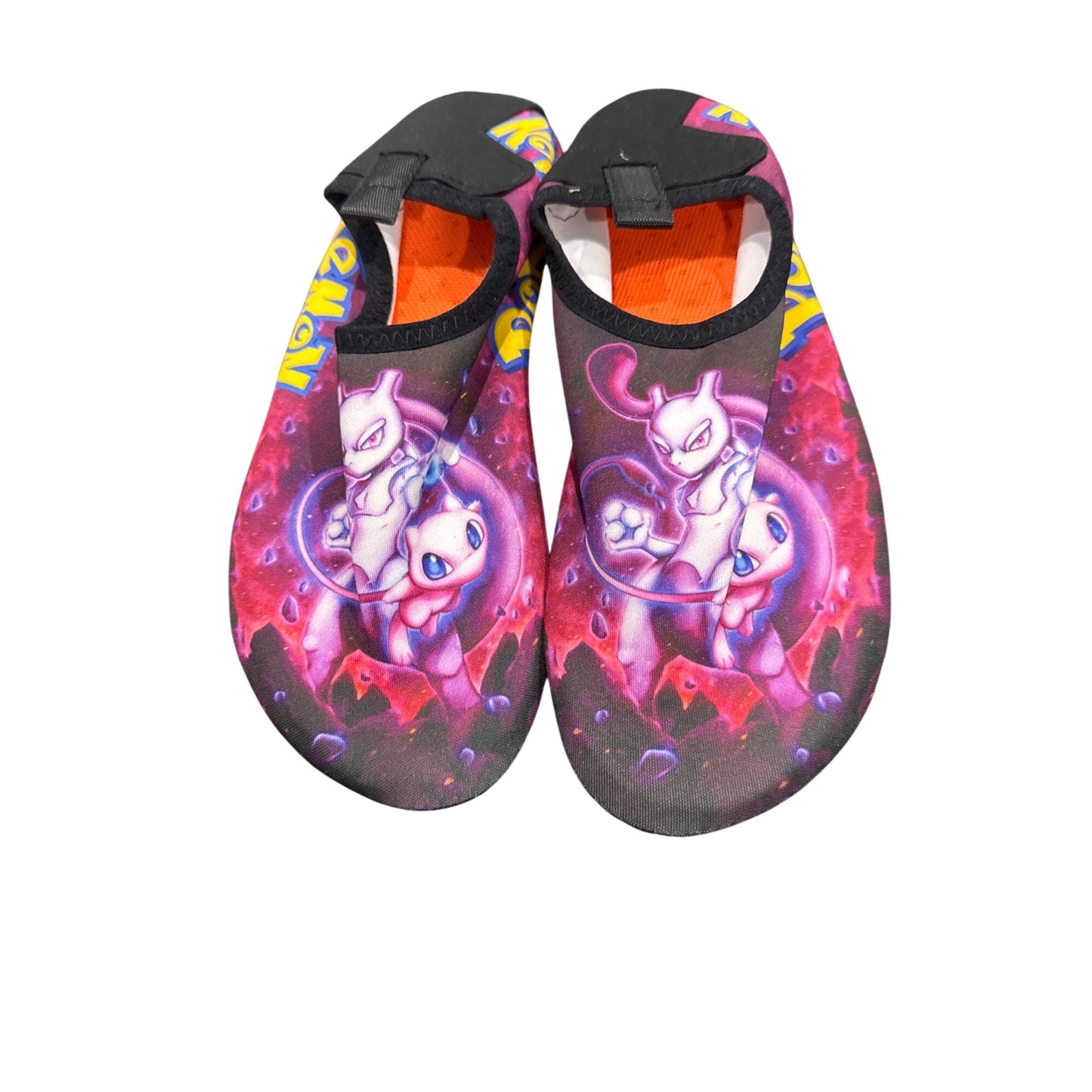 Pokemon Mew & Mewtwo Graphic Water Shoes Surf & Swim Aqua Socks Size 36/37