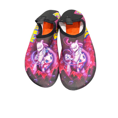 Pokemon Mew & Mewtwo Graphic Water Shoes Surf & Swim Aqua Socks Size 36/37