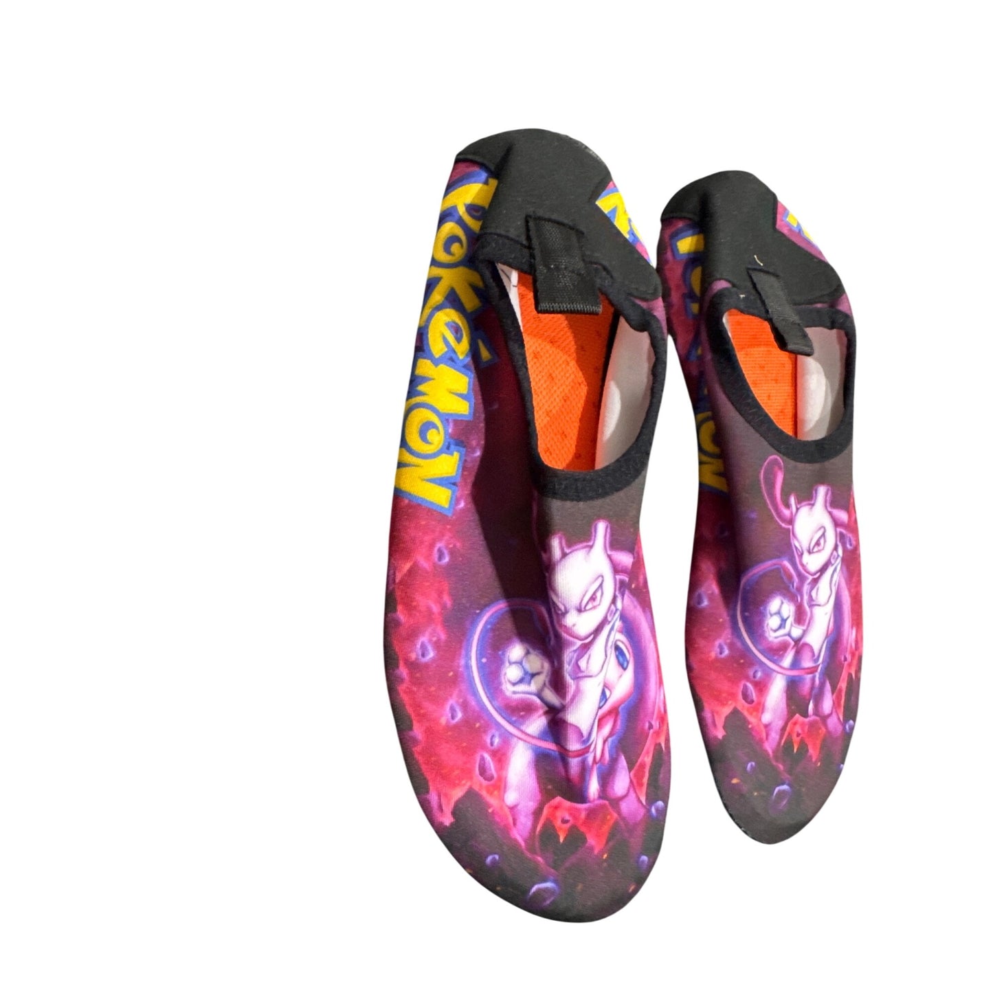 Pokemon Mew & Mewtwo Graphic Water Shoes Surf & Swim Aqua Socks Size 36/37