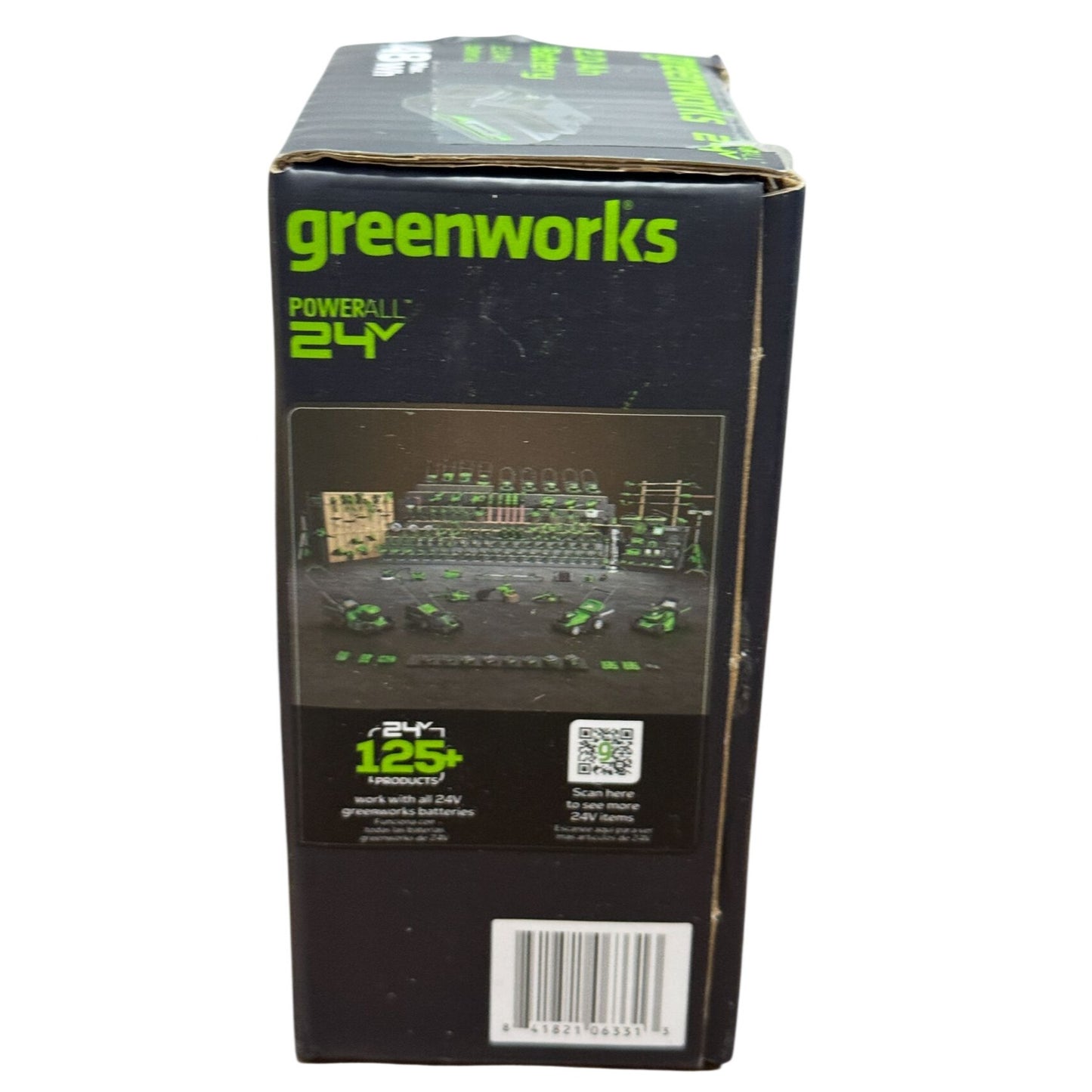 Greenworks 24V 2.0Ah Lithium-Ion Battery With USB Port LED Indicator 48Wh