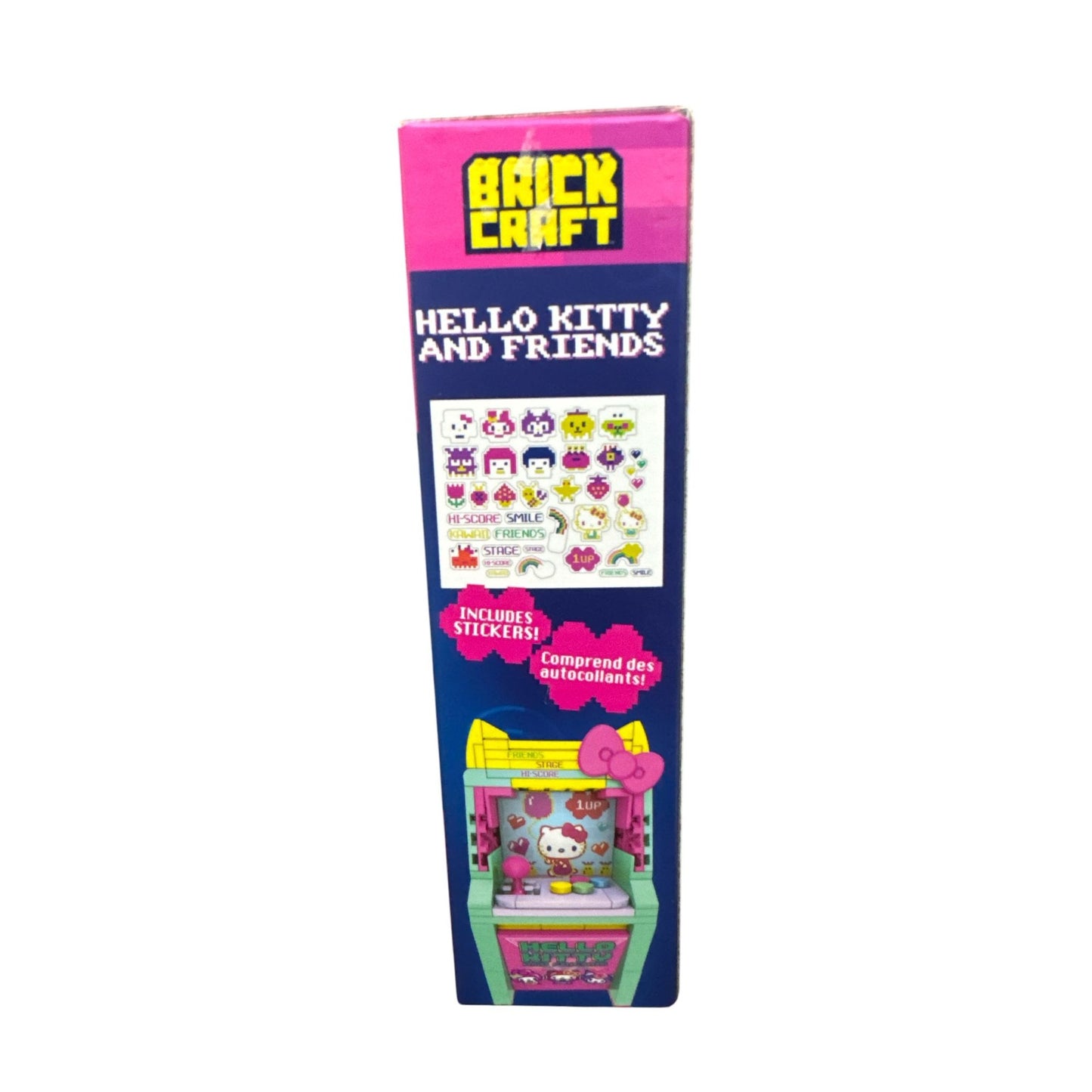 Hello Kitty & Friends Brick Craft Arcade Building Set 102 Pieces Includes Stickers Ages 12+