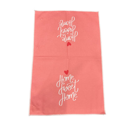 Floral & Home Sweet Home Microfiber Kitchen Towels Set Of 4