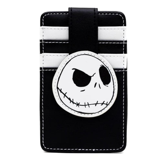 Disney The Nightmare Before Christmas Jack Skellington ID Card Holder With Clip - Black & White