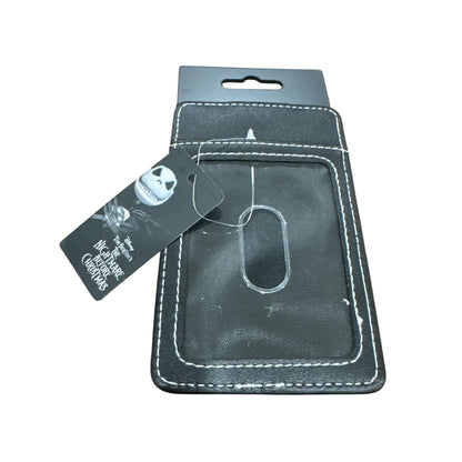Disney The Nightmare Before Christmas Jack Skellington ID Card Holder With Clip - Black & White