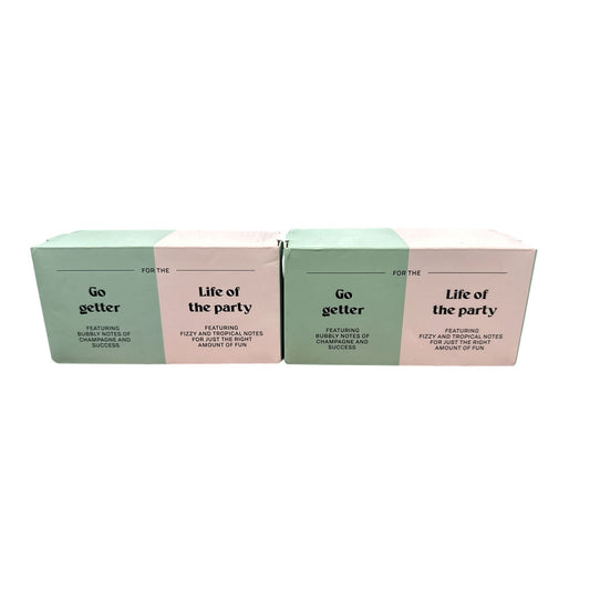 Personalities Soy Blend Candle Two-Pack "Life Of The Party" & "Go Getter" Scents 4 Oz Each
