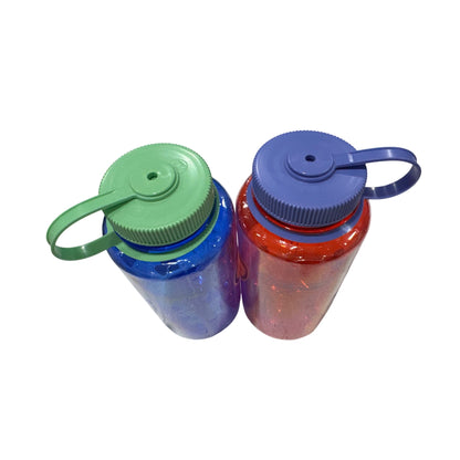 Nalgene 32 Oz (2-pack) Wide Mouth Water Bottles BPA-Free Durable & Leak-Proof Design (Cornflower & Marmalade)