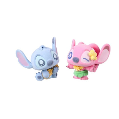 Disney Stitch Guitar & Hula Angel Flocked Figures 2-Piece Set Ages 3+ Collectible Gift Box
