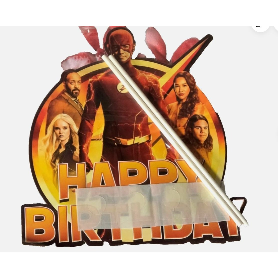 The Flash Birthday Party Decoration Set - Banner, Balloons, Cake Topper Mask & Cutouts