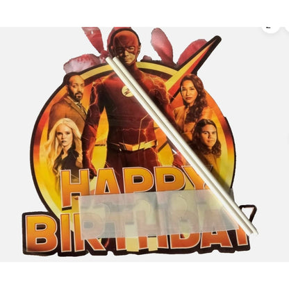The Flash Birthday Party Decoration Set - Banner, Balloons, Cake Topper Mask & Cutouts