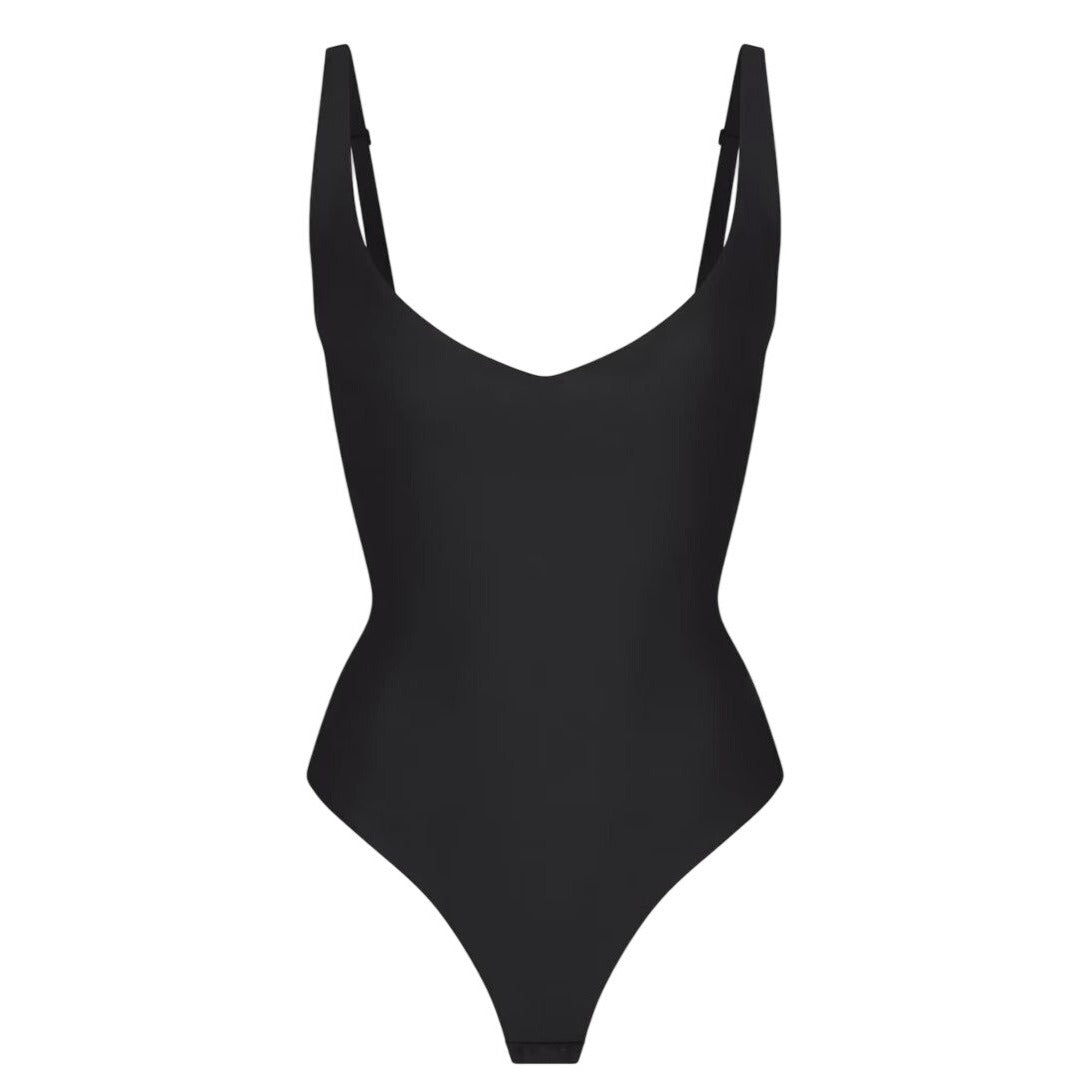 Skims Core Sculpt Plunge Thong Bodysuit XXS