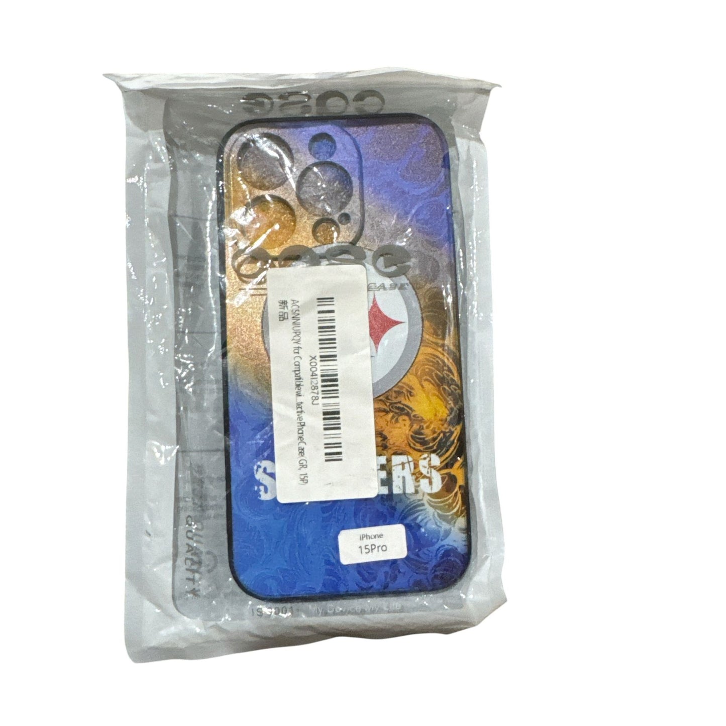 Steelers-Themed iPhone 15 Pro Case With Textured Design And Durable Material