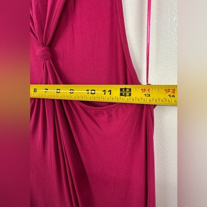 Lovestitch Sleeveless Burgundy Midi Tank Dress MEDIUM