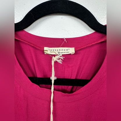 Lovestitch Sleeveless Burgundy Midi Tank Dress MEDIUM