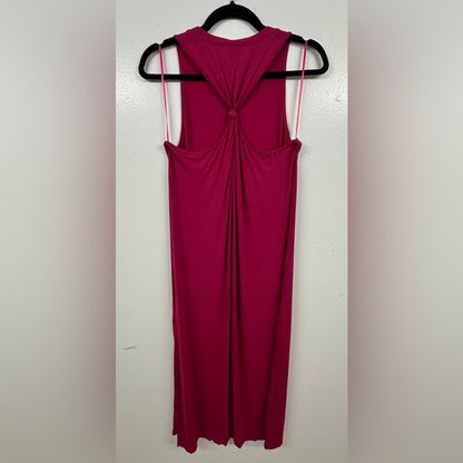 Lovestitch Sleeveless Burgundy Midi Tank Dress MEDIUM