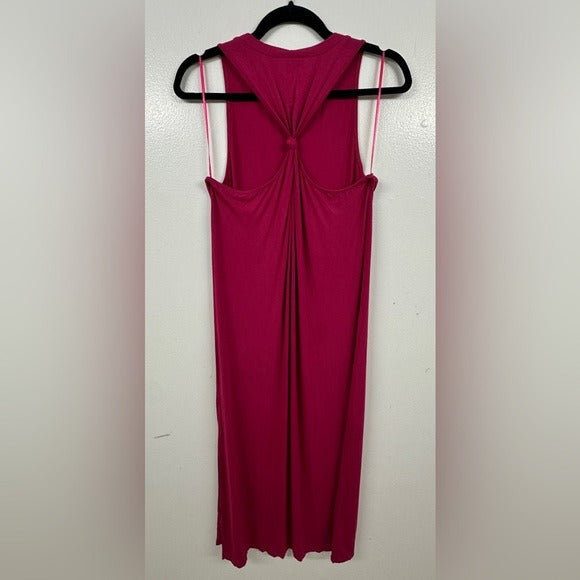 Lovestitch Sleeveless Burgundy Midi Tank Dress MEDIUM