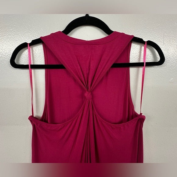 Lovestitch Sleeveless Burgundy Midi Tank Dress MEDIUM