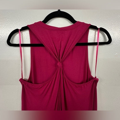 Lovestitch Sleeveless Burgundy Midi Tank Dress MEDIUM