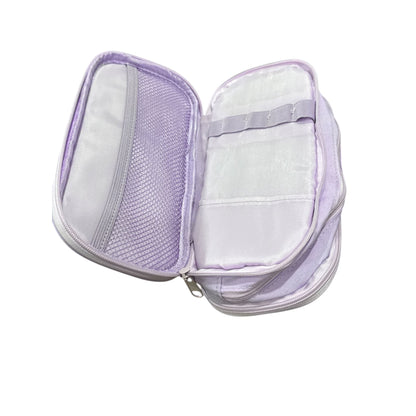 UP&UP Triple Zip Multicompartment Pencil Case Pouch Purple