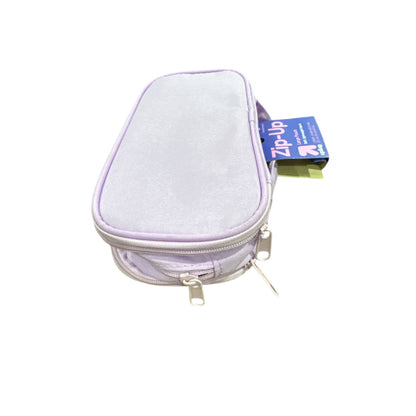 UP&UP Triple Zip Multicompartment Pencil Case Pouch Purple