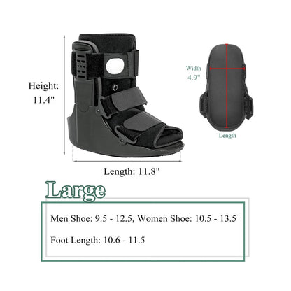 Walking Boot for Broken & Injured Foot, Sprained Ankle, Fracture, L