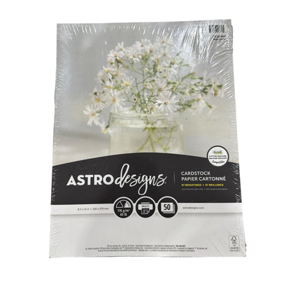 Astrodesigns Cardstock 50 Sheets, Zebra Sarasa Clip Gel Pens 5ct, & Noted By Post-It Felt Tip Pens 3ct
