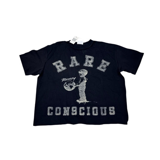 Rare Conscious Revery Mind Graphic T-Shirt Black Cotton Mens M New With Tags