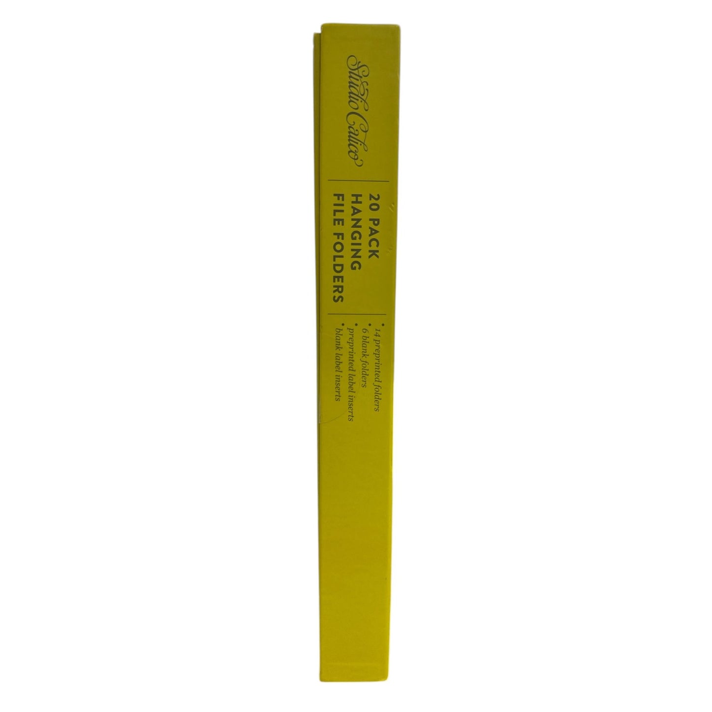 Studio Calico 20-Pack Hanging File Folders Through The Years Folder System Preprinted & Blank Yellow