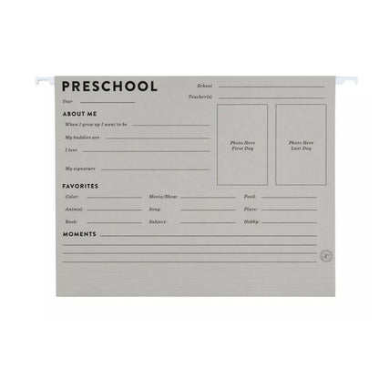 Studio Calico 20-Pack Hanging File Folders Through The Years Folder System Preprinted & Blank Yellow