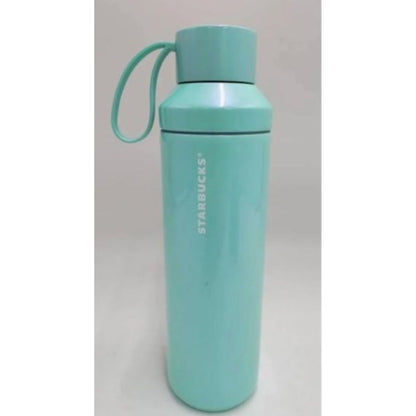 Starbucks 20 Oz Aqua Blue Vacuum Insulated Stainless Steel Water Bottle With Handle