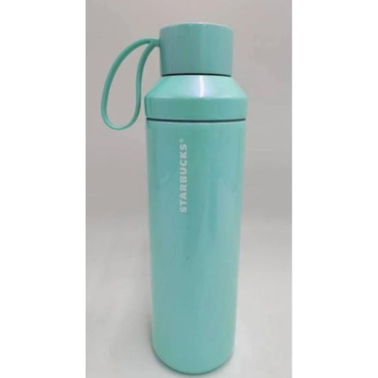 Starbucks 20 Oz Aqua Blue Vacuum Insulated Stainless Steel Water Bottle With Handle