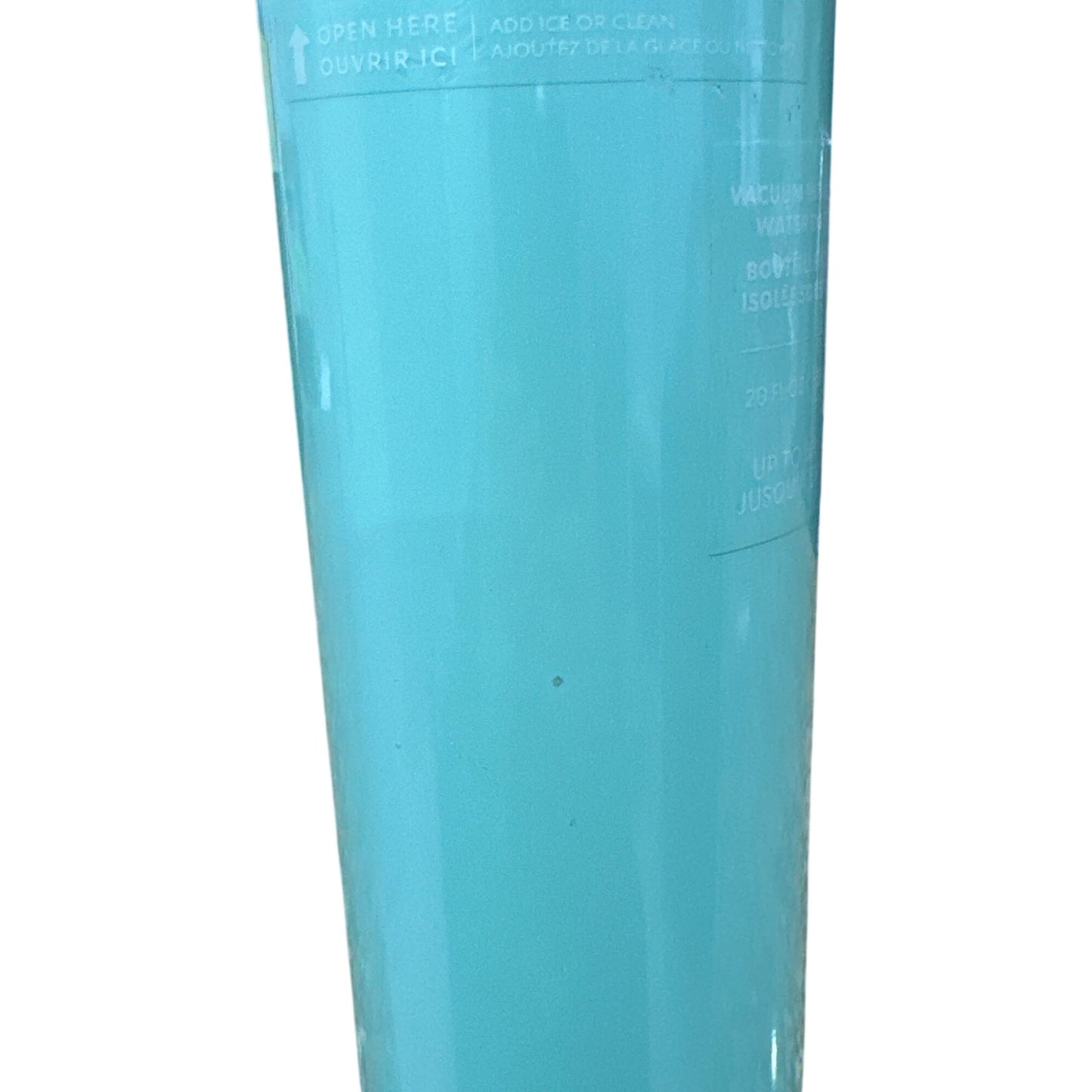 Starbucks 20 Oz Aqua Blue Vacuum Insulated Stainless Steel Water Bottle With Handle