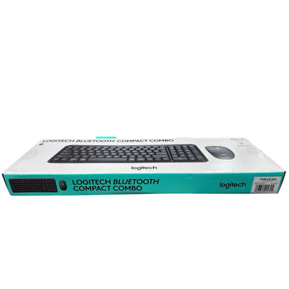 Logitech Bluetooth Compact Keyboard & Mouse Combo Wireless Multi-Device Black Windows/MacOS/ChromeOS Compatible