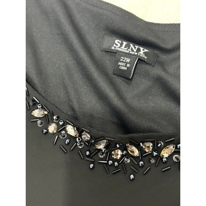 SLNY Women's Black Dress 22W
