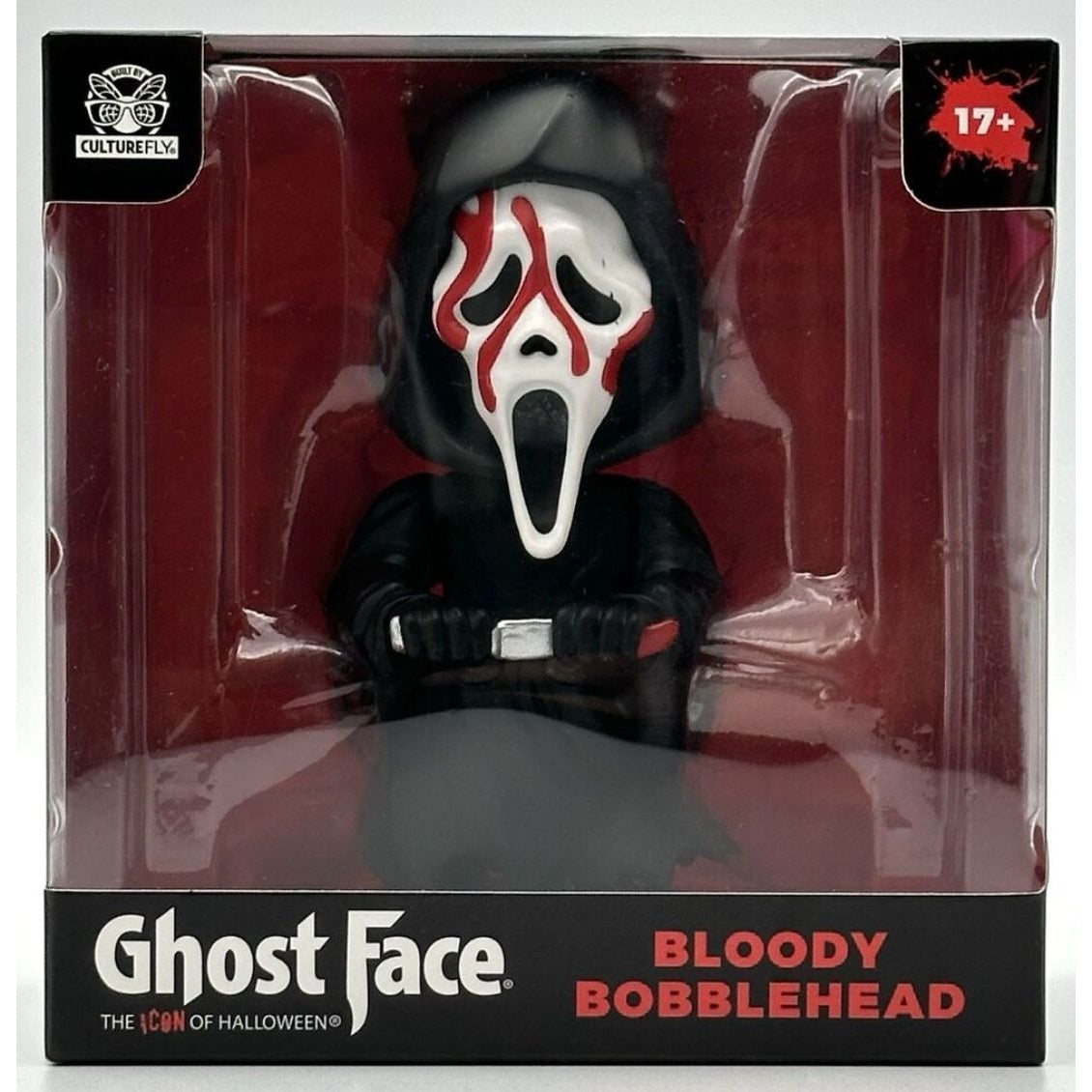 Ghost Face Bloody Bobblehead By CultureFly 17+ Exclusive Stylized Art Collectible