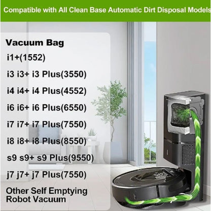 SET of 2 - (12 Pack)Vacuum Cleaner Dust Disposal Bags Compatible With iRobot Roomba
